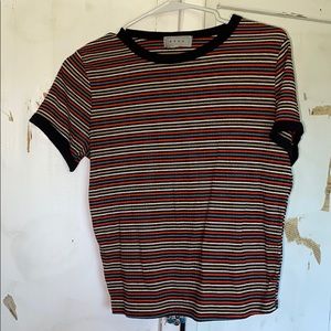 Multi Color Striped T Shirt